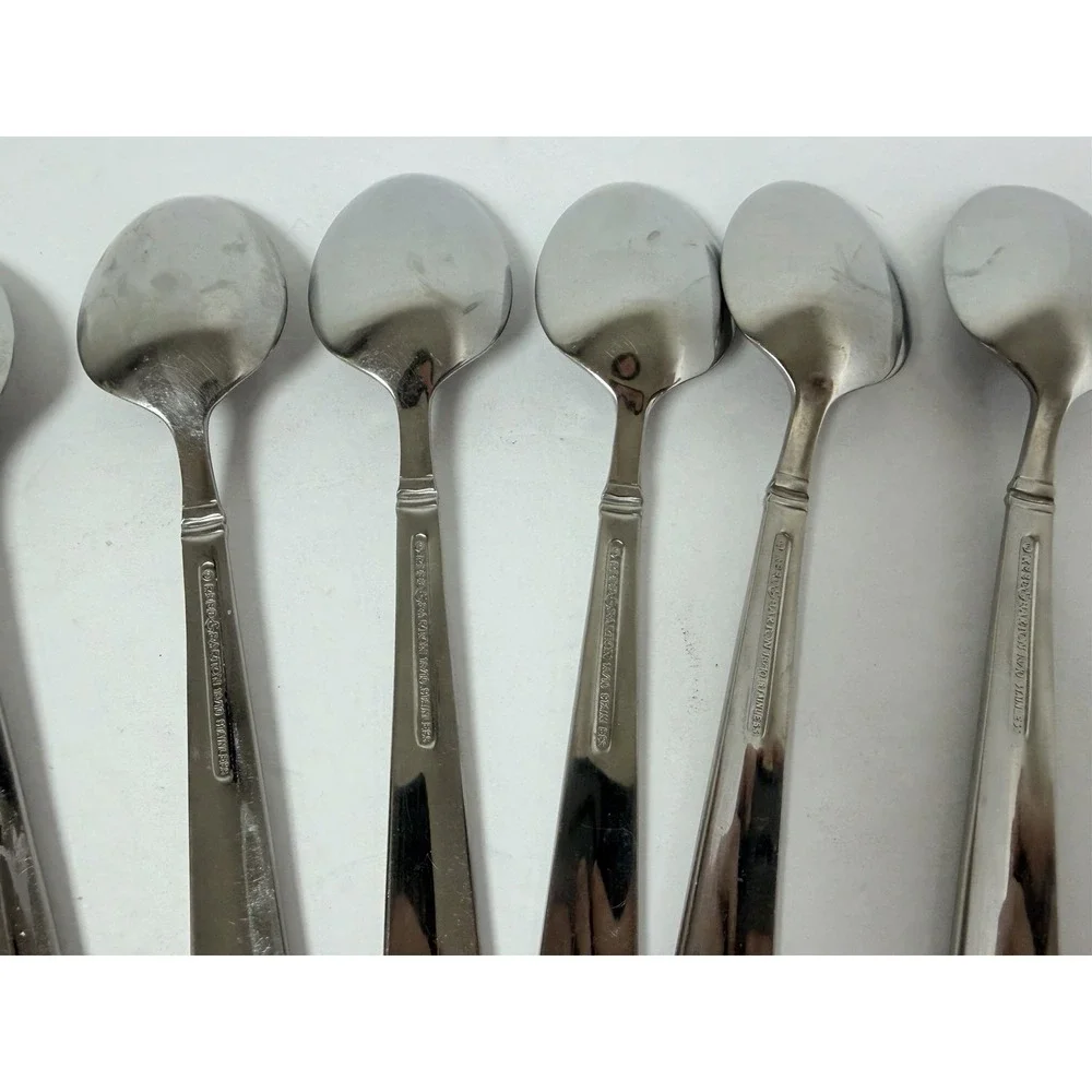 Reed & Barton Stainless Perspective Set of 11 Soup Spoons